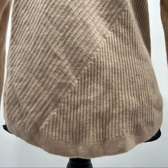 Eileen Fisher Rib Knit 100% Cashmere Hi-Lo Turtleneck Sweater Sz XXS Italy - Picture 9 of 11